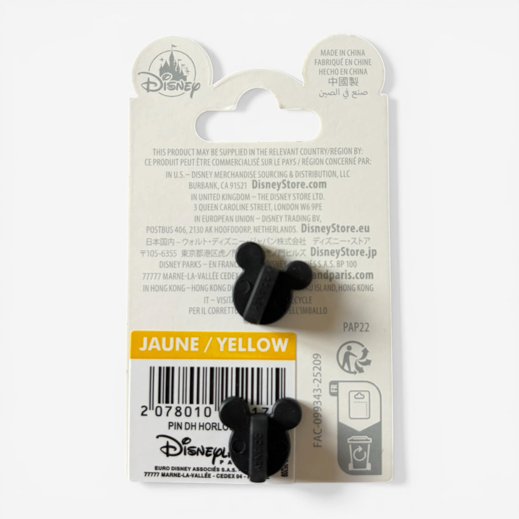 Once Upon Magic exclusive Disneyland Hotel pin, featuring Mickey Mouse ears design in black enamel and metal.