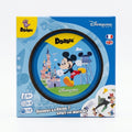 Once Upon Magic Disneyland Paris Mickey Mouse Spot The Match Dobble game box featuring Mickey Mouse, Sleeping Beauty Castle, and game details.