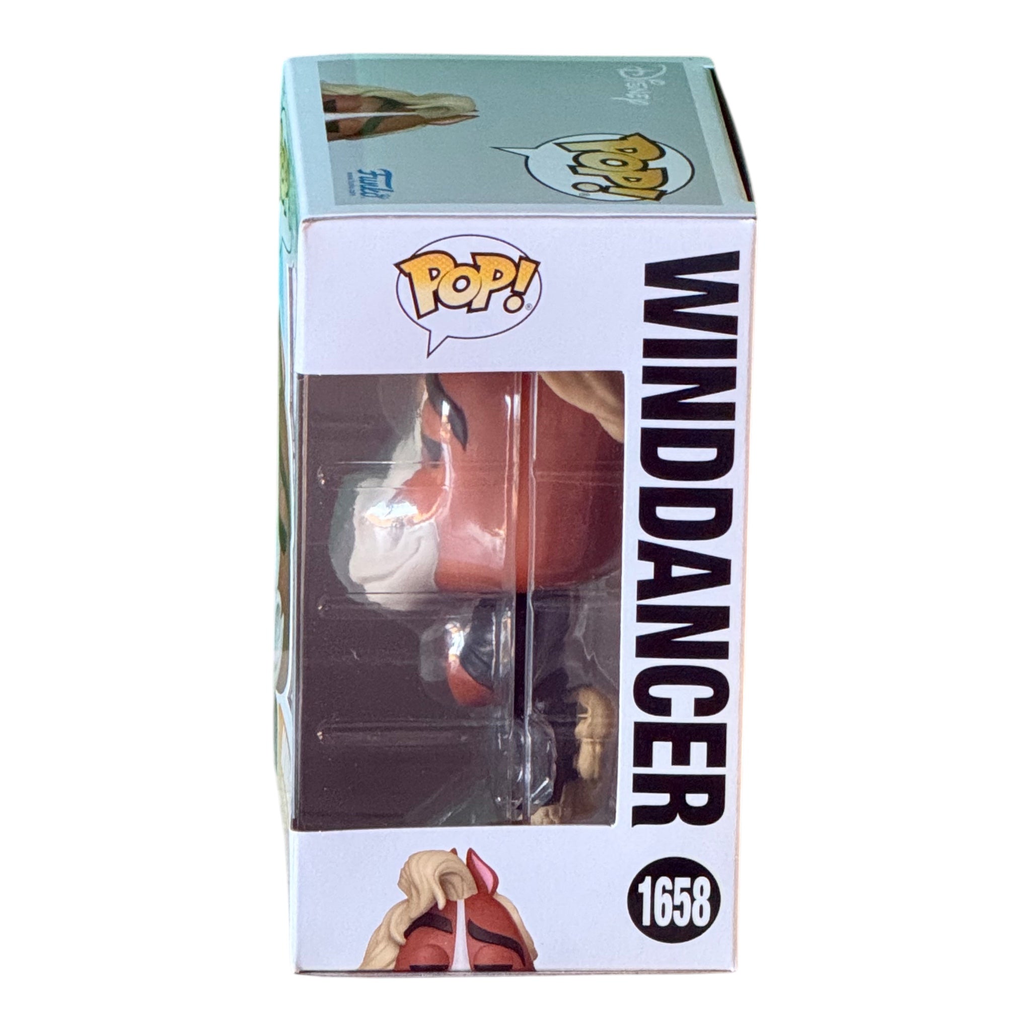 Once Upon Magic Funko Pop! Winddancer collectible figure in box, featuring red and white details and blonde hair.