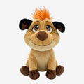 Once Upon Magic hyena plush toy with orange mohawk, big eyes, and friendly smile. Soft and huggable.