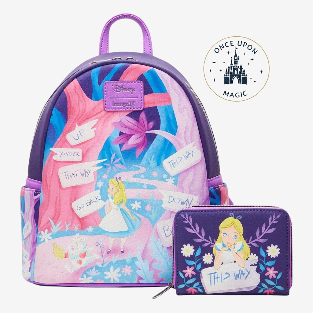 Loungefly Alice in Wonderland Panels Mini Backpack