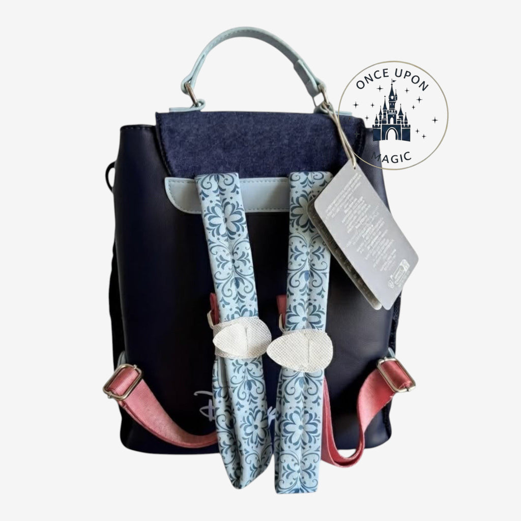 frozen mini backpack Disney Loungefly Backpack, Womens, Blue/Pink/White and applique Frozen Anna and Elsa Mini