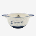 Once Upon Magic exclusive ceramic bowl featuring a nautical map design and Disney Newport Bay Club logo.