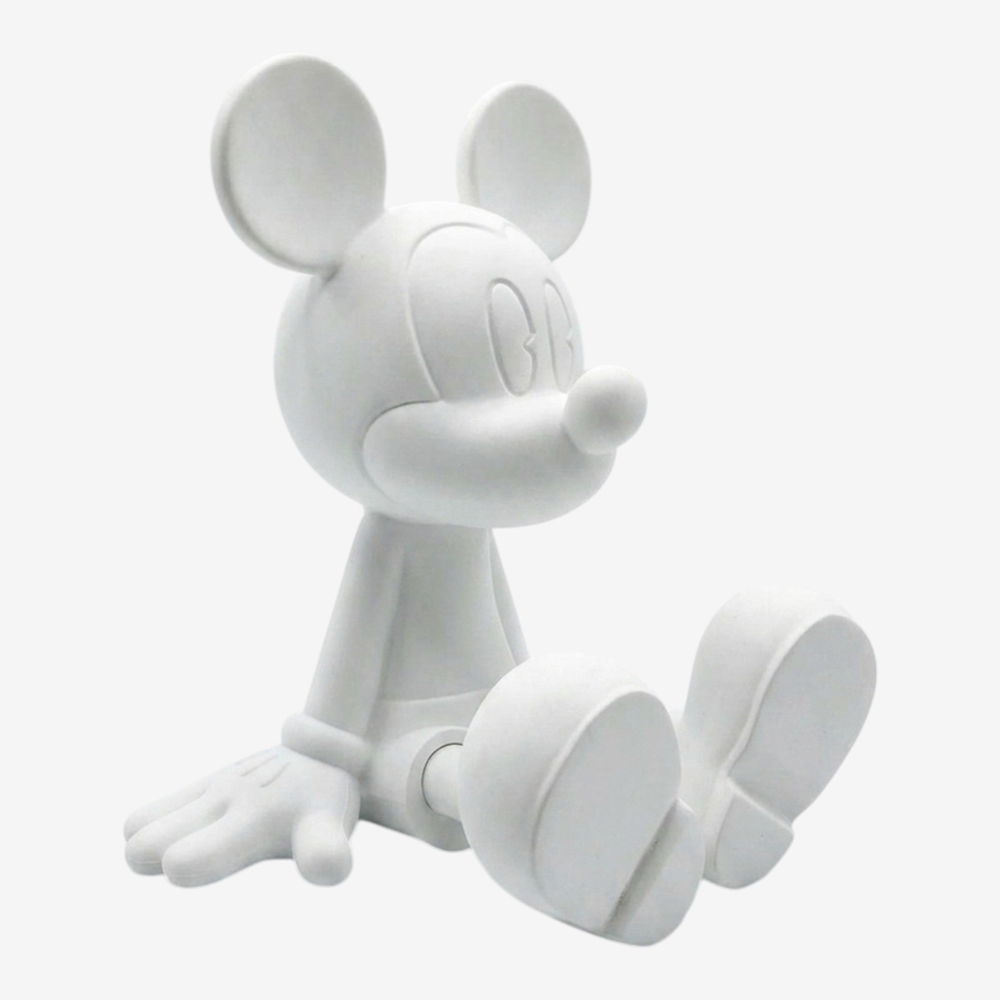 Once Upon Magic white matte Sitting Mickey Mouse figurine by Leblon Delienne, a Disney collectible.