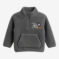 Sweat enfant gris en tissu chaud Once Upon Magic avec Mickey Mouse brodé et une poche kangourou.