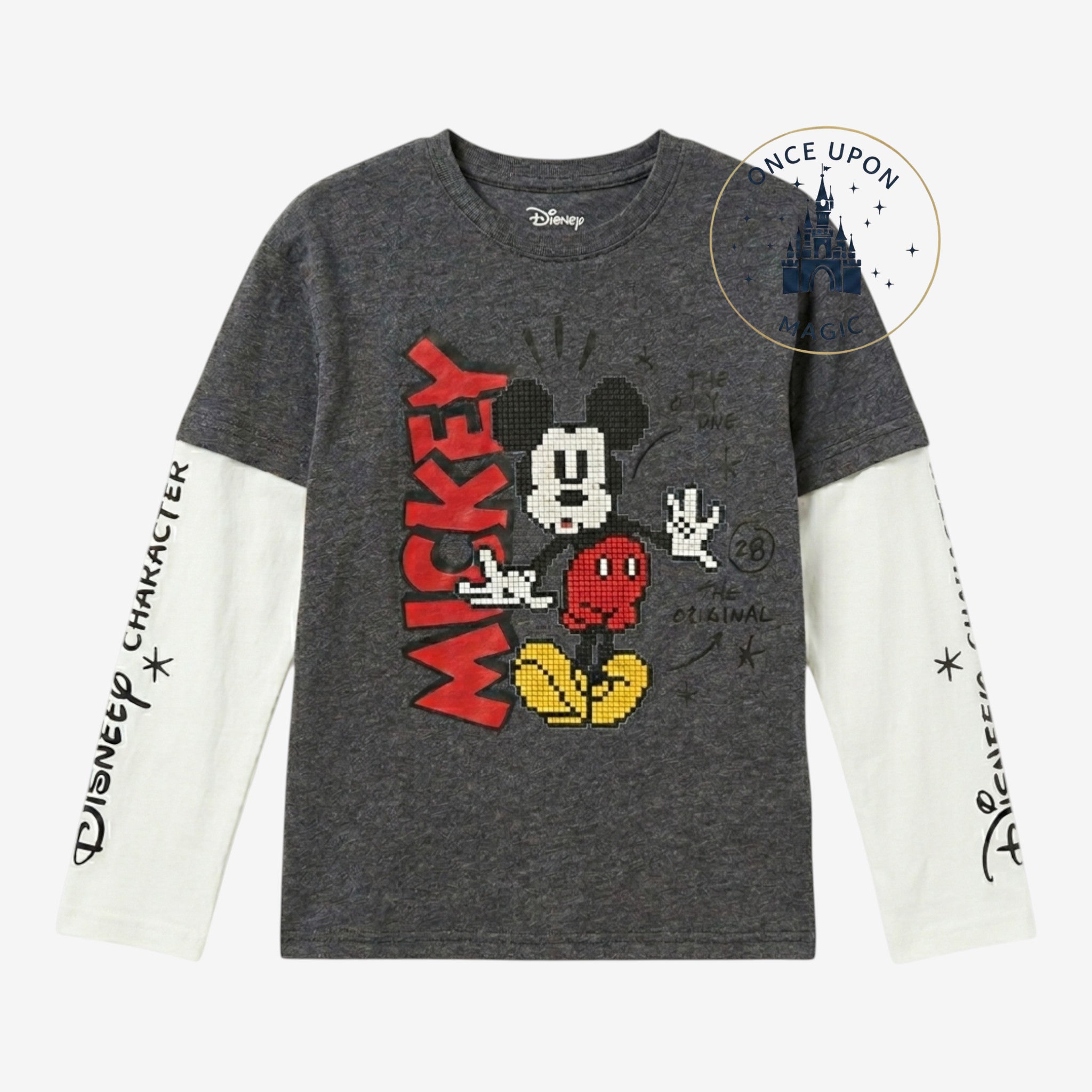 ミッキーマウス onceuponmagic-tshirt-enfant-