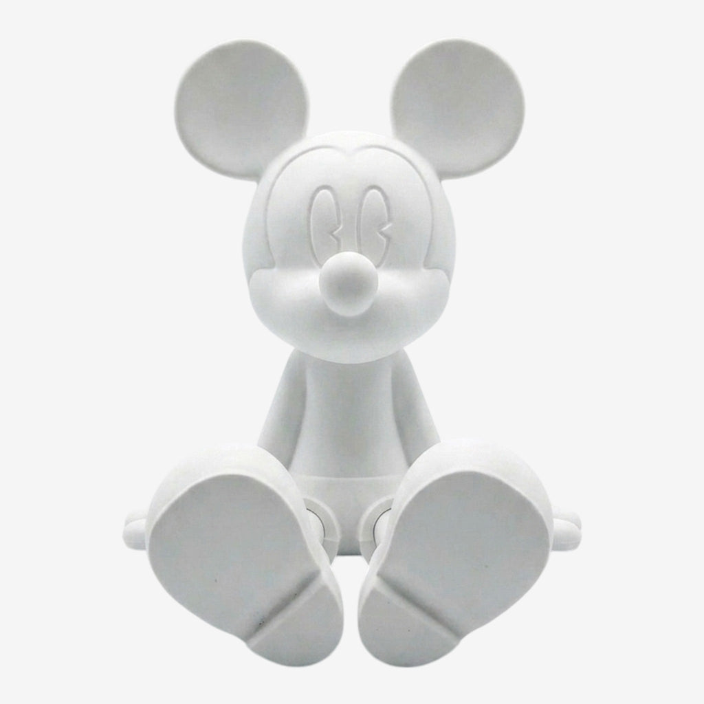 Once Upon Magic white sitting Mickey Mouse figurine by Leblon Delienne, a collectible Disney decor item.