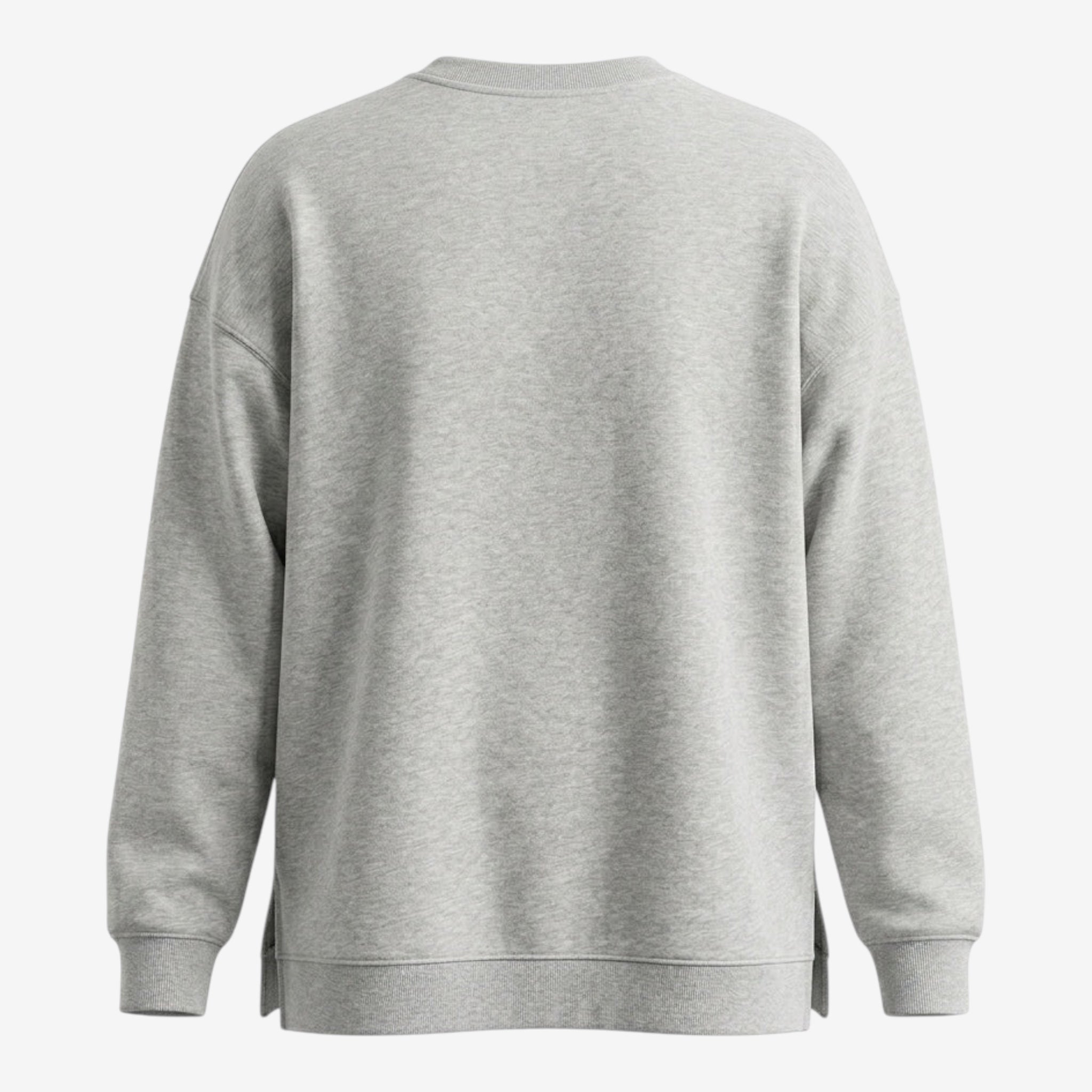 Once Upon Magic light grey crewneck sweatshirt with Winnie the Pooh and friends floral wreath graphic on front. Soft cotton blend.
