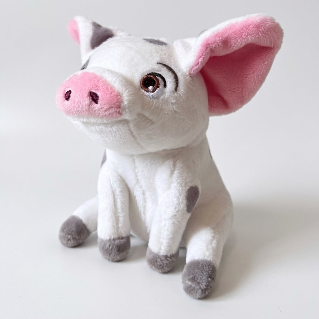 Peluche d’épaule aimantée Pua – Vaiana Disneyland Paris, vue trois-quarts