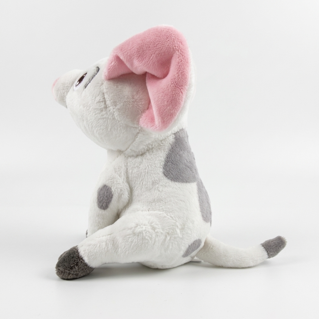 Peluche d’épaule aimantée Pua – Vaiana Disneyland Paris, vue de profil