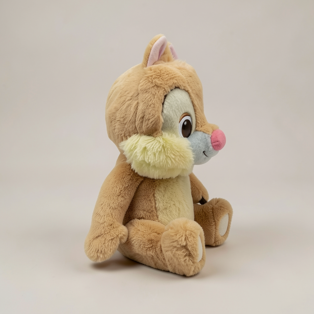 Peluche Tac pastel Disneyland Paris – vue de profil en studio