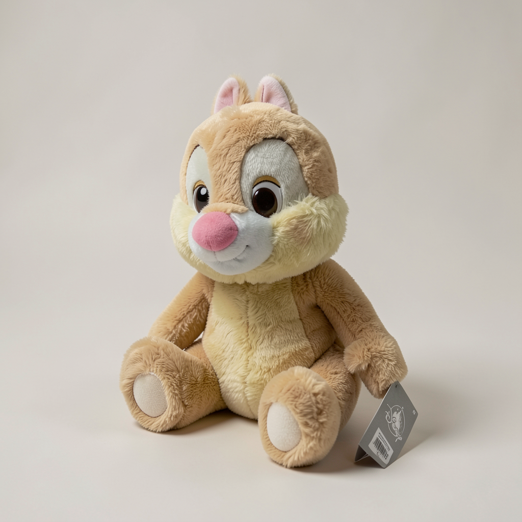 Peluche Tac pastel Disneyland Paris – vue trois-quarts en studio