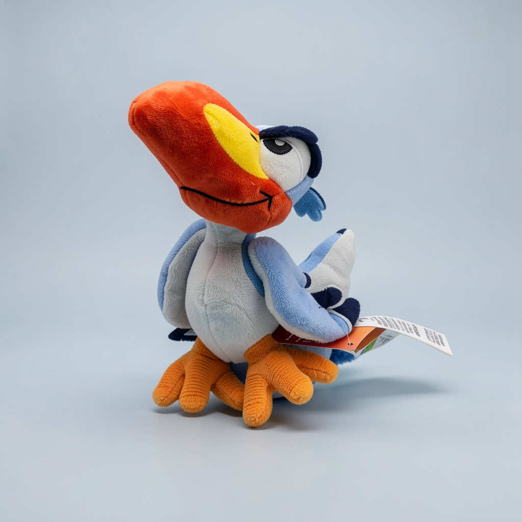 Peluche d’épaule Zazu Le Roi Lion – vue avant – photo studio
