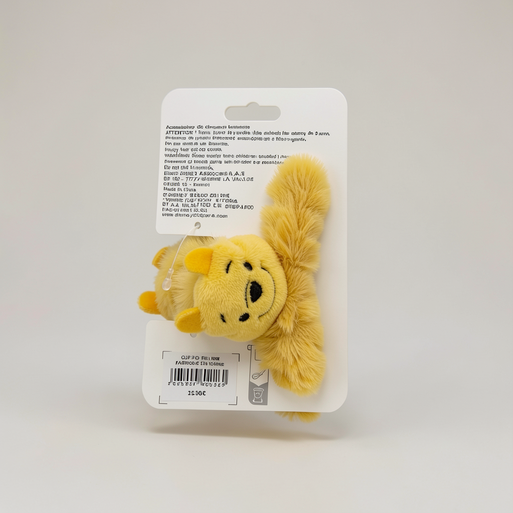 Pince à cheveux peluche Winnie Disneyland Paris – vue arrière en studio