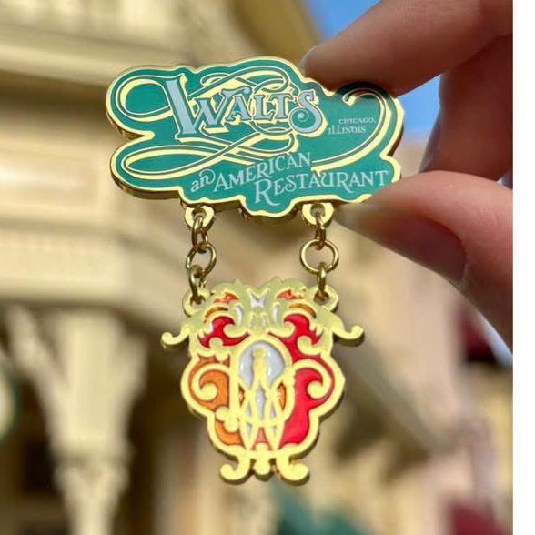 Trois Pin's Collector Walt's – An American Restaurant Disneyland Paris