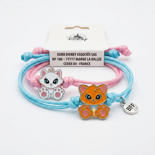 Duo de bracelets Les Aristochats avec Marie et Toulouse