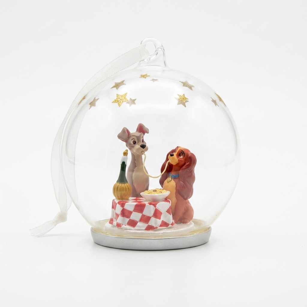 Ornement de Noël Belle et le Clochard – Disneyland Paris