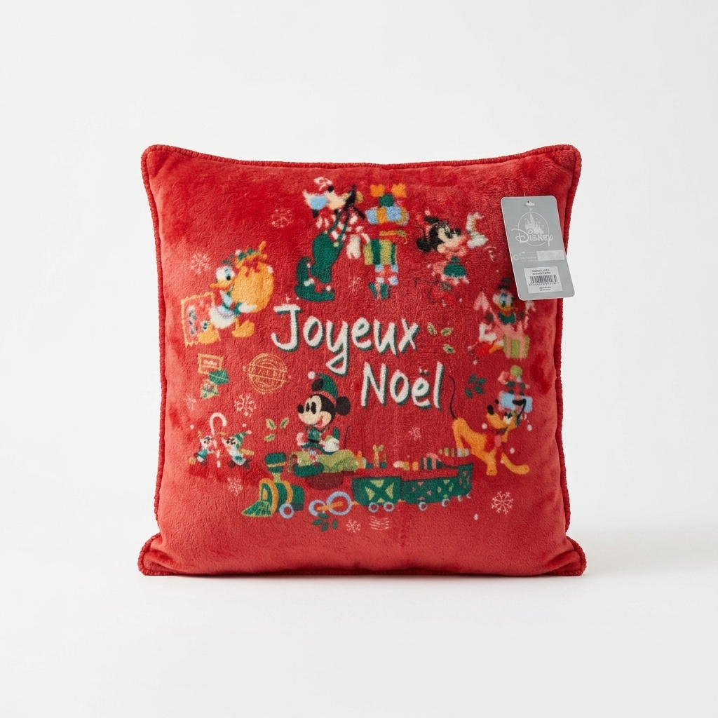 Coussin de Noël Mickey et ses amis – Disneyland Paris