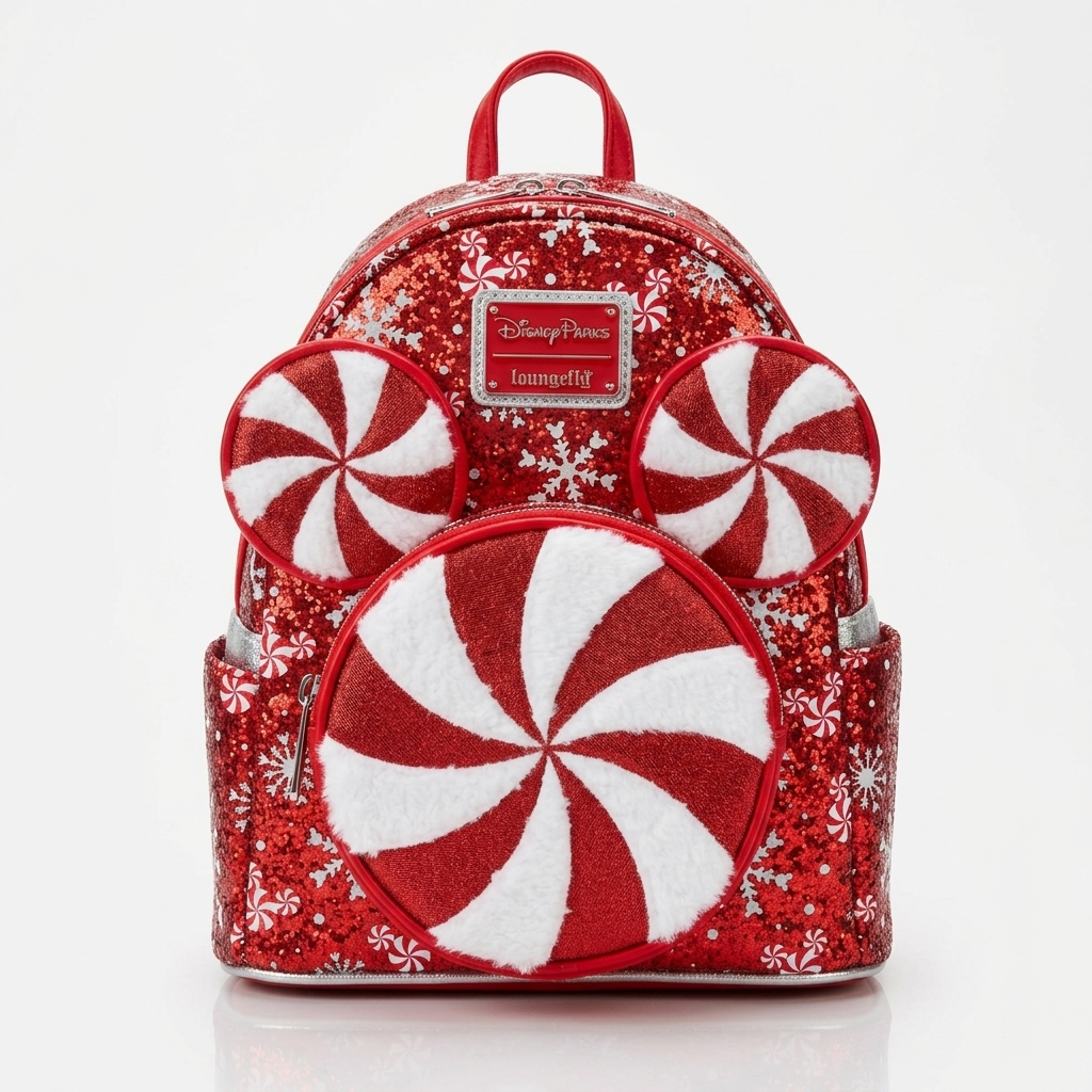 Mini sac à dos Loungefly Mickey bonbons de Noël – Disneyland Paris