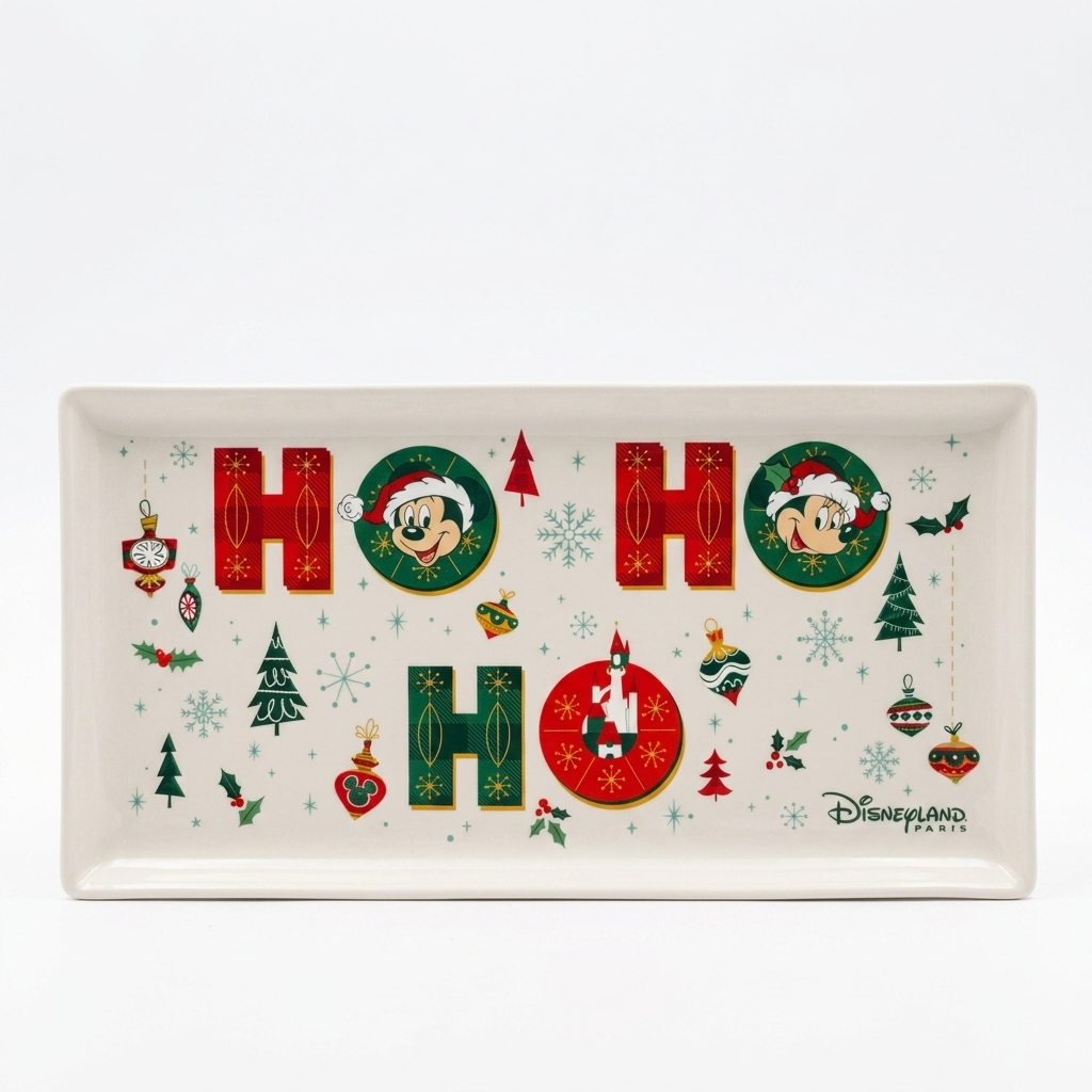 Plateau de Noël Mickey et Minnie « Ho Ho Ho » – Disneyland Paris