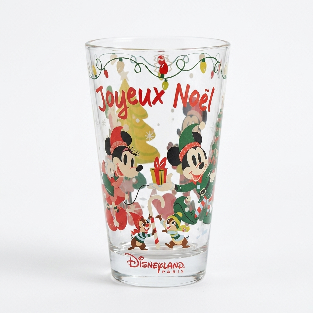 Verre de Noël Mickey et ses amis – Disneyland Paris