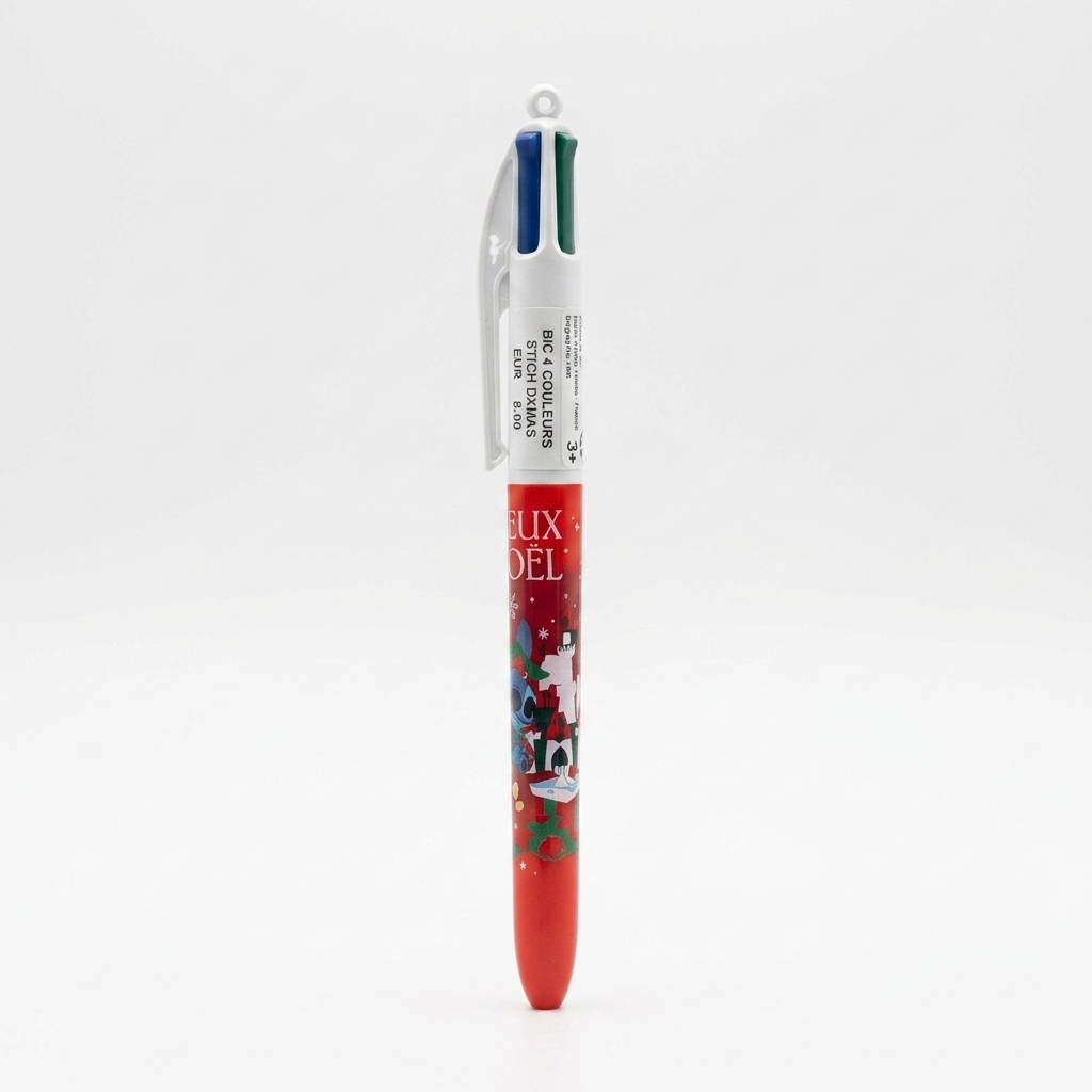 Stylo BIC 4 couleurs de Noël Disney – Disneyland Paris