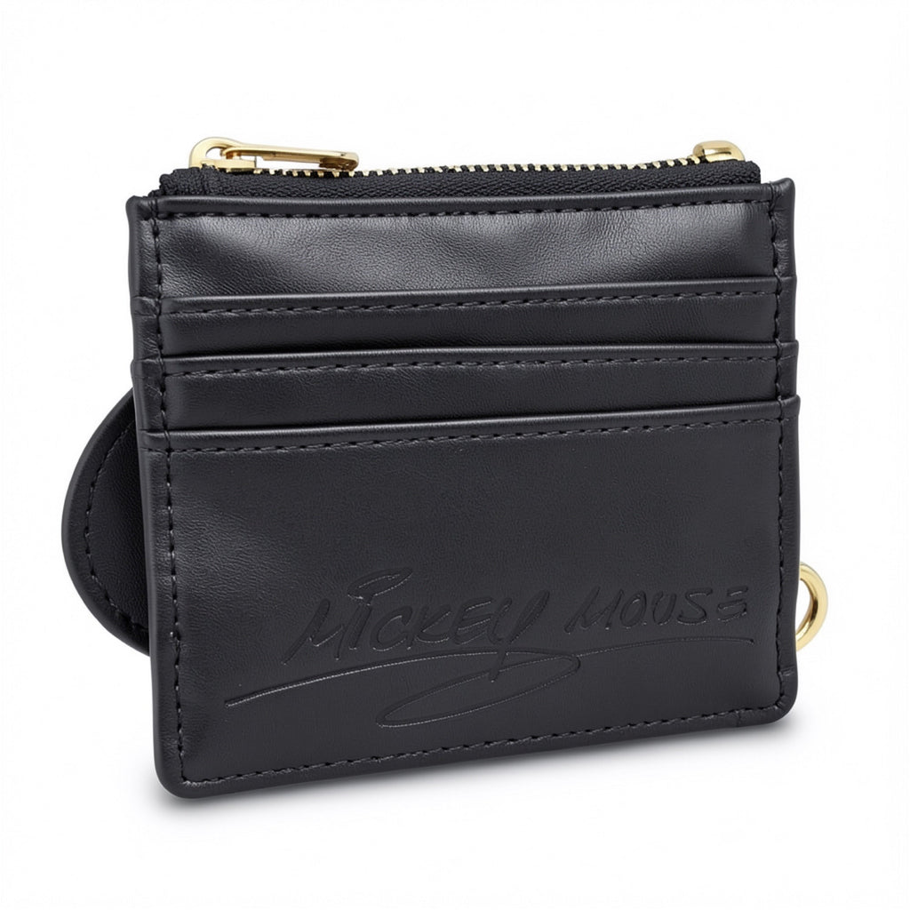 Porte-cartes Mickey Mouse noir – collection Once Upon a Bag, photo studio