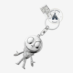Porte-clés Jack Skellington en métal argenté – Disneyland Paris