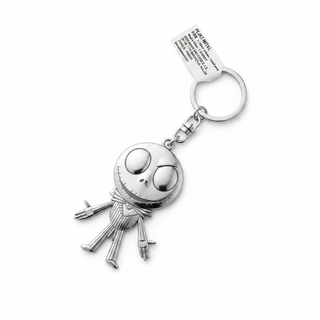 Porte-clés Jack Skellington en Métal – Disneyland Paris