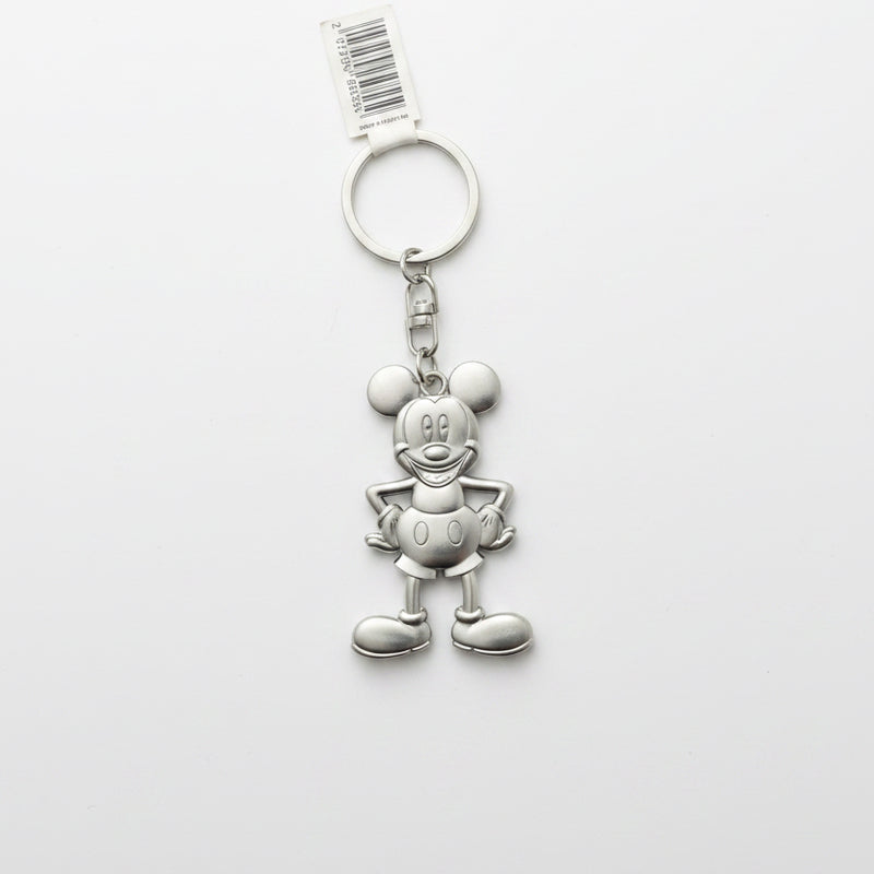 Porte-clés Mickey Mouse en métal argenté – Disneyland Paris