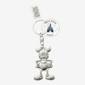 Porte-clés Mickey Mouse en métal argenté – Disneyland Paris