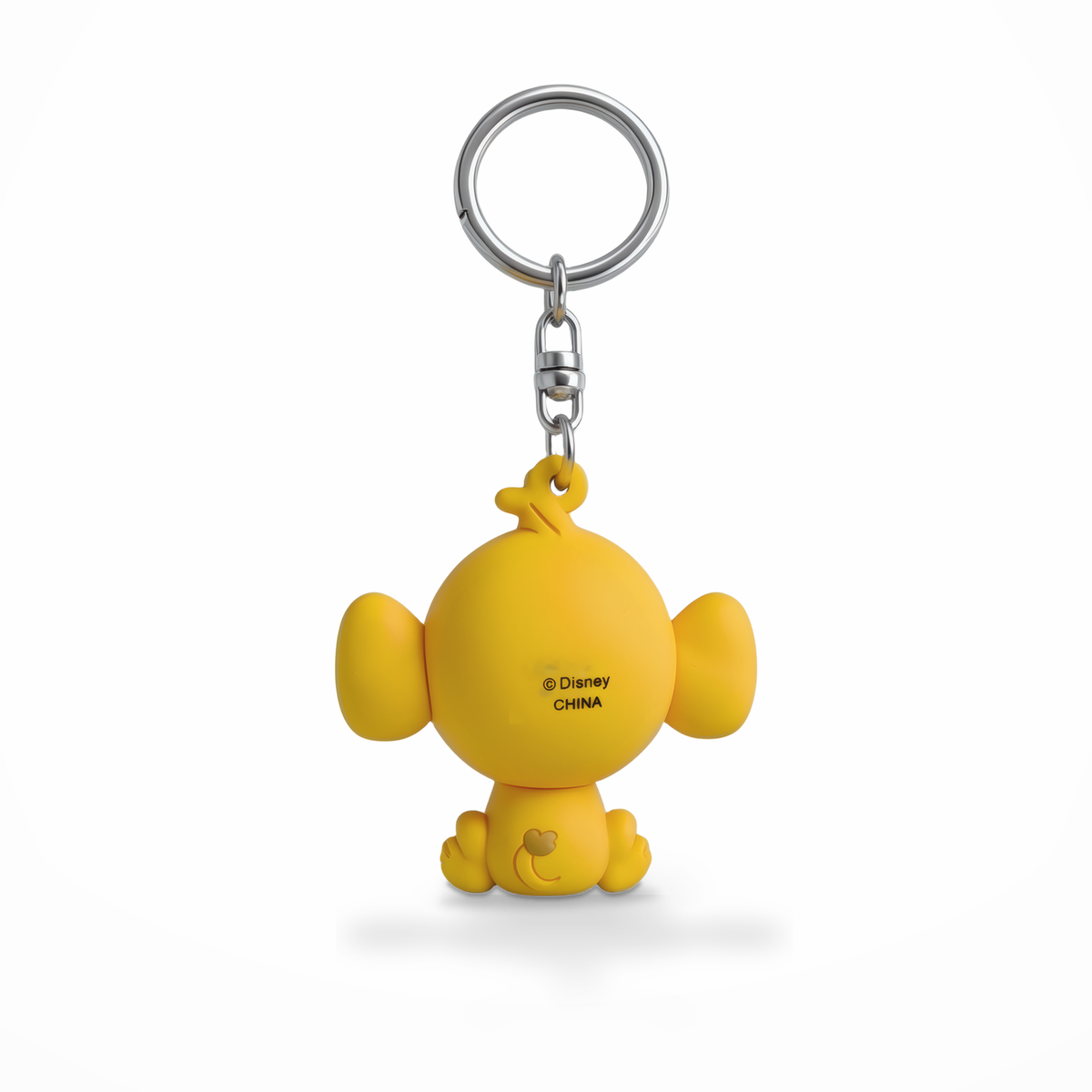 Porte-clés Simba en PVC Disney, vue arrière sur fond blanc