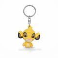 Porte-clés Simba en PVC Disney, vue de face sur fond blanc