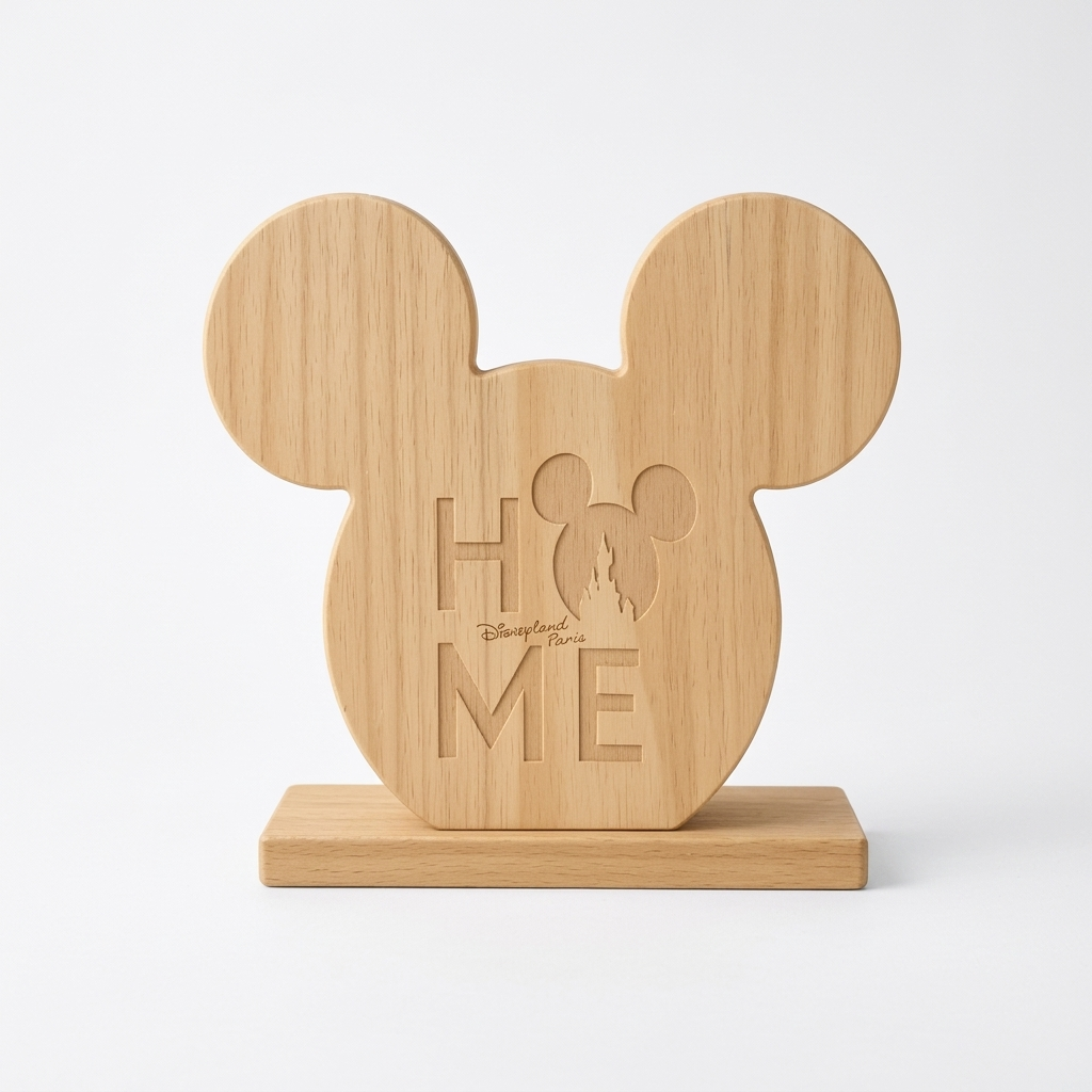 Porte-serviettes en bois Mickey Mouse Home Haven – Disneyland Paris, vue de face