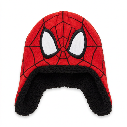 Gorro máscara Spider-Man sobre fondo blanco