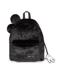 Sac à dos Mickey Disney x Eastpak noir effet peluche – vue de face