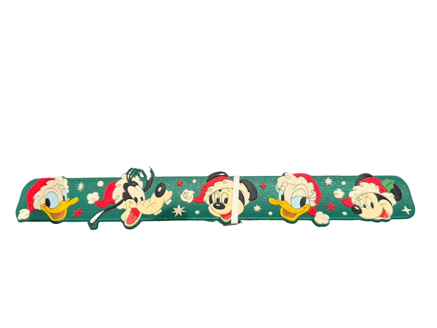 Bracelet slap de Noël Disney avec Donald, Dingo, Mickey, Daisy et Minnie