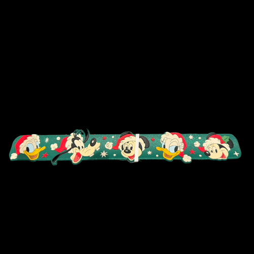Bracelet slap de Noël Disney avec Donald, Dingo, Mickey, Daisy et Minnie