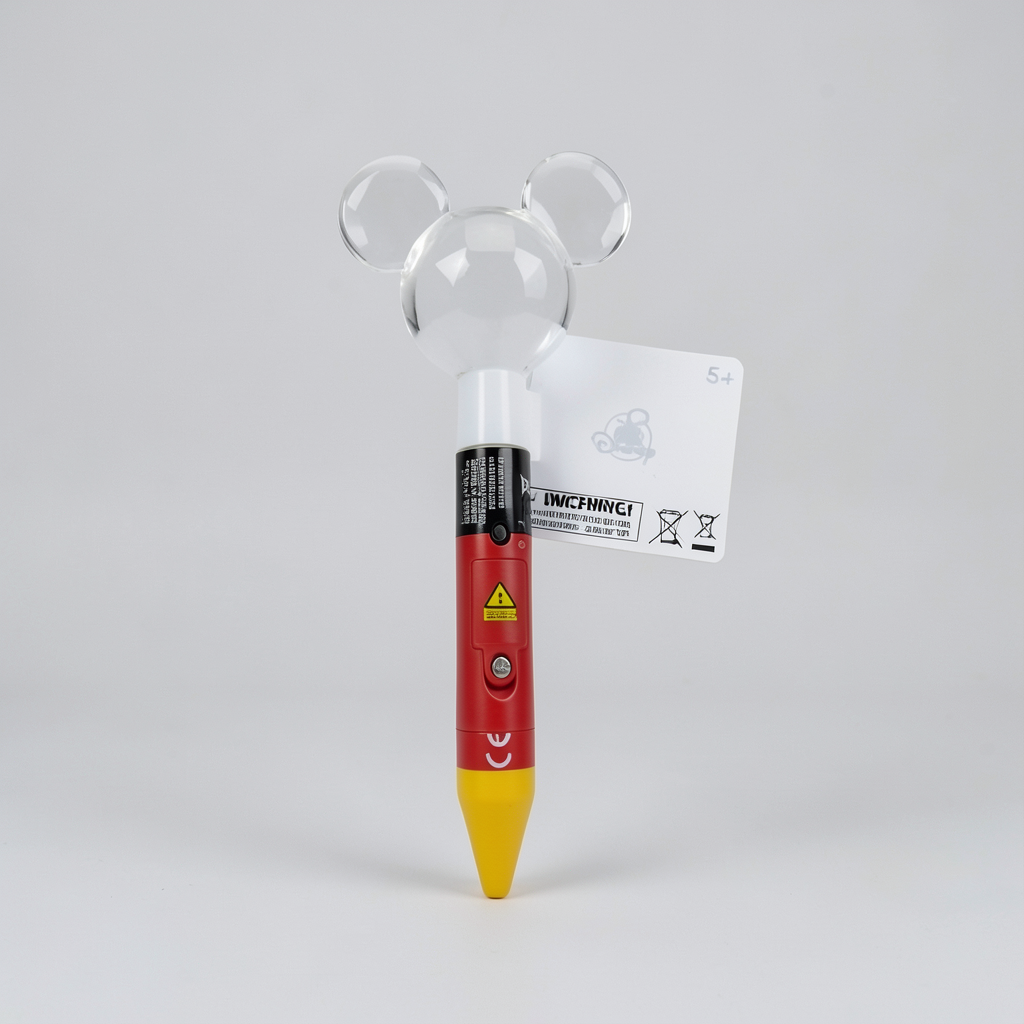 Stylo 3D Mickey vue arrière éteint – photo studio