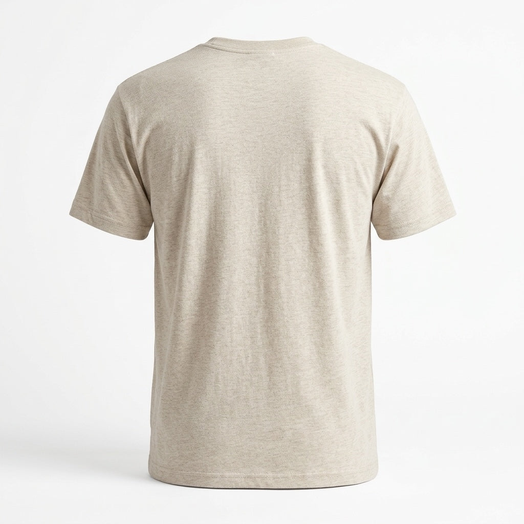 T-shirt beige chiné Lock, Shock et Barrel « Little Henchmen » Disneyland Paris – vue du dos uni sur fond blanc