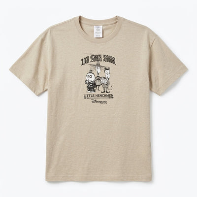 T-shirt beige chiné Lock, Shock et Barrel « Little Henchmen » Disneyland Paris – vue de face sur fond blanc