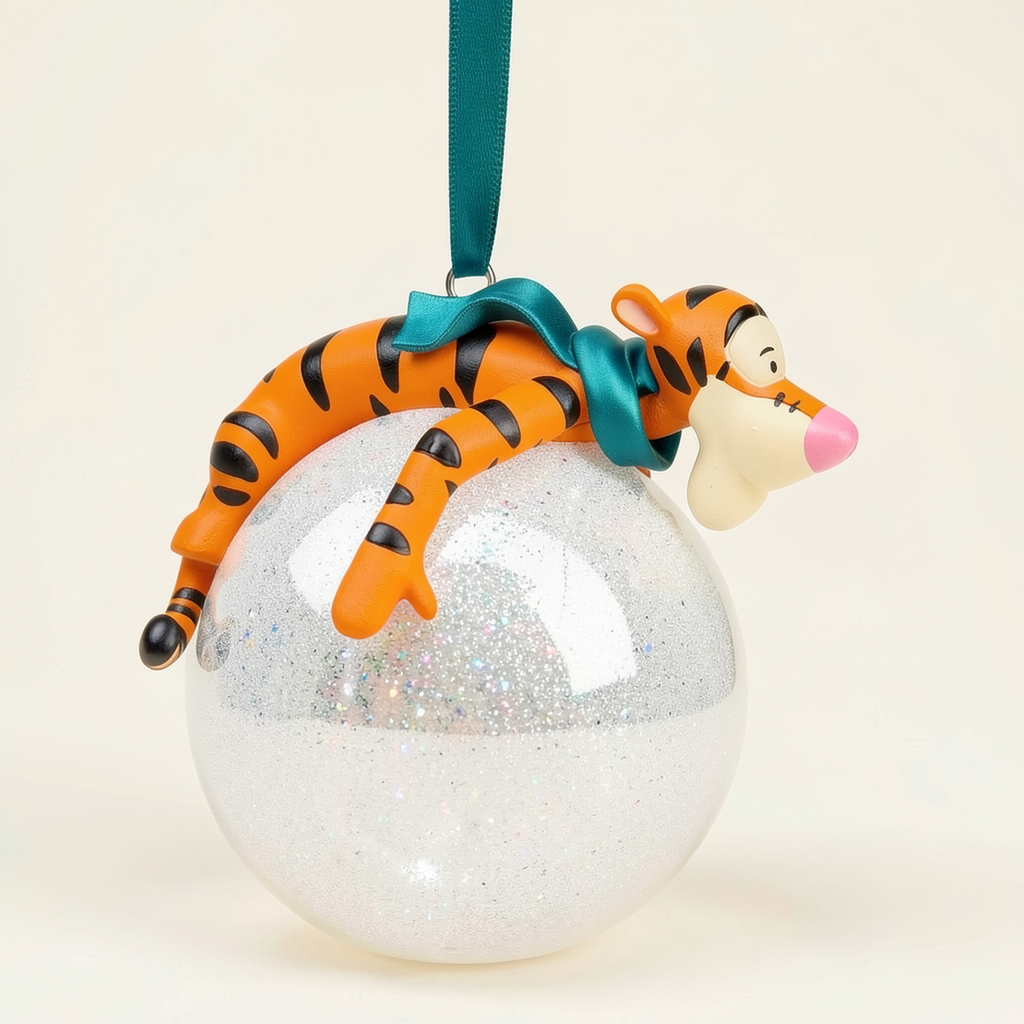 Ornement de Noël Tigrou – Disneyland Paris – photo studio – vue de profil
