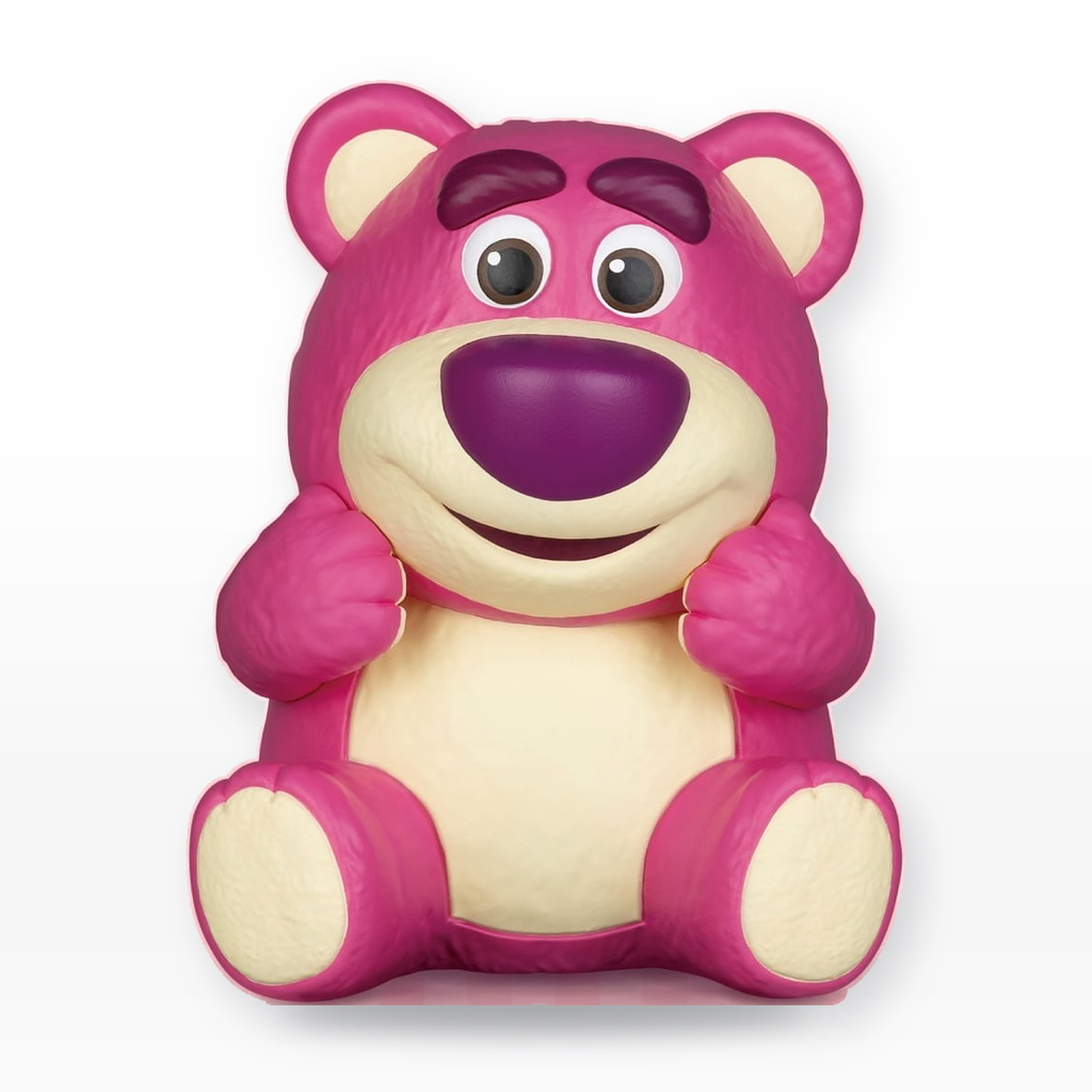 Tirelire Lotso Toy Story Beast Kingdom – vue de face studio