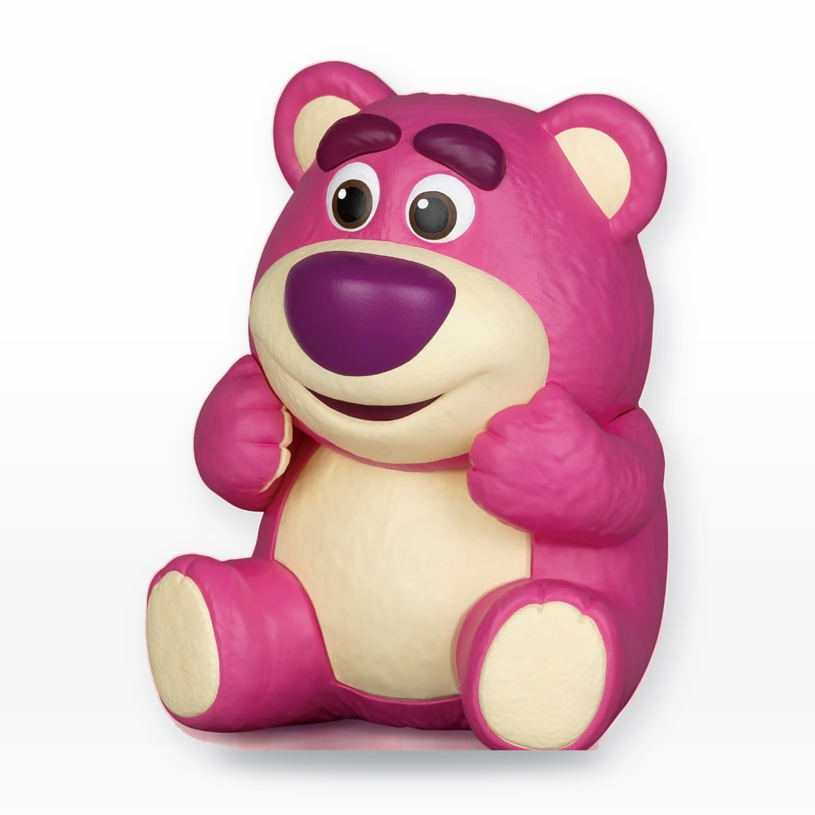 Tirelire Lotso Toy Story Beast Kingdom – vue trois-quarts studio