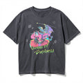 Dunkelgraues Disney-Villains-T-Shirt mit buntem Motiv und Aufschrift Queens of Darkness