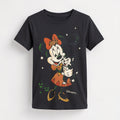 T-shirt enfant Halloween Minnie et Figaro à strass – Disneyland Paris – vue studio