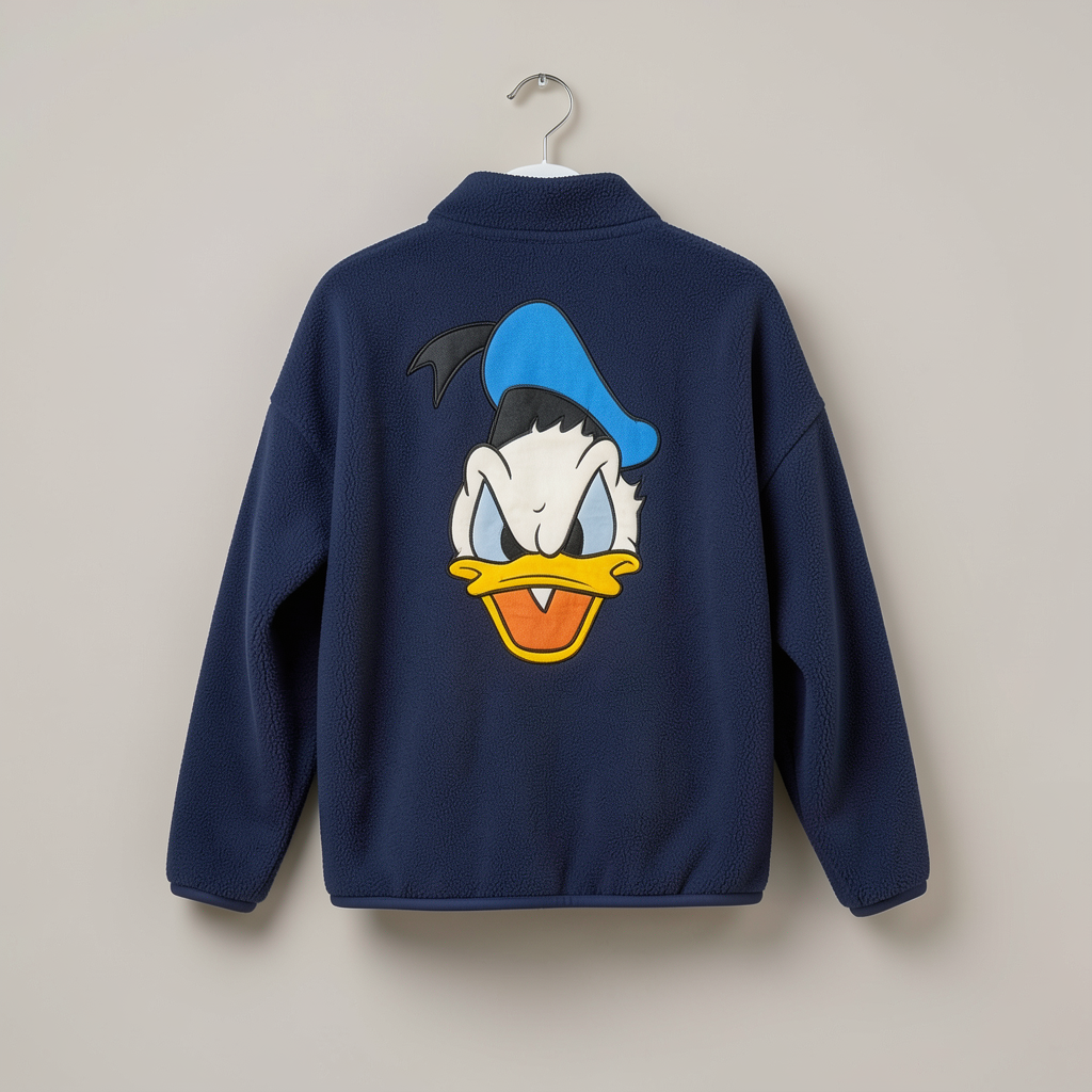 Veste polaire Donald Disneyland Paris – vue de dos en studio