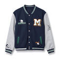 Veste teddy Mickey & Friends bleu marine et gris, motifs Donald, Mickey, Dingo et Pluto – vue de face